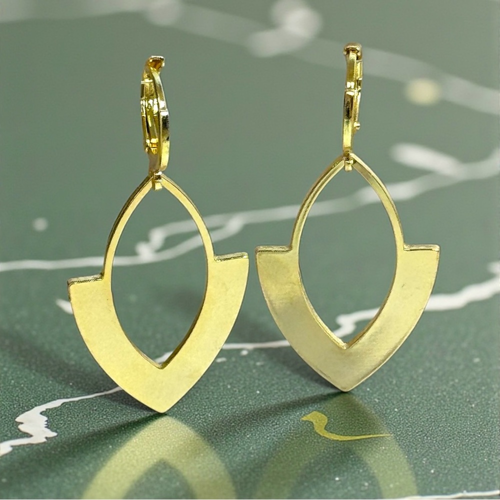 Francesca Chic Gold Plated Drop Earrings Hypoallergenic